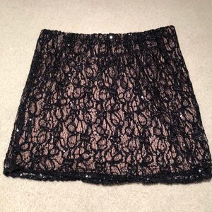 Black sparkle skirt